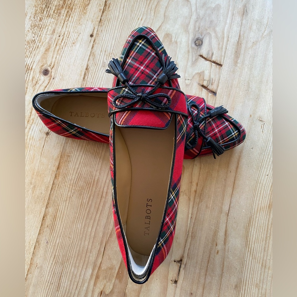 Talbots FRANCESCA DRIVING FLATS - TARTAN